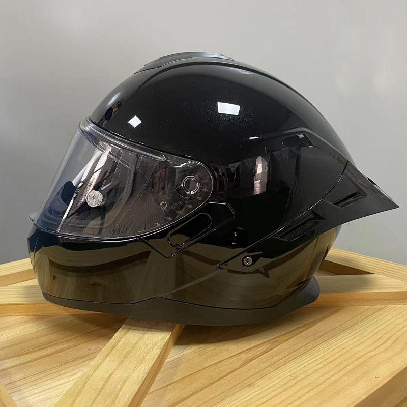 Custom ABS Safety Motorcycle Helmet Full Face Helmet with Big Tail